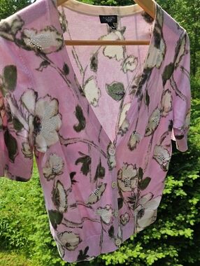 Talbots Short Sleeve Cardigan S Petite